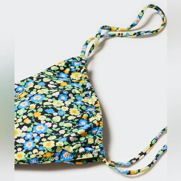 Mango Strappy Floral Bikini, Size XS Top, S Bottom - Picture 6 of 6